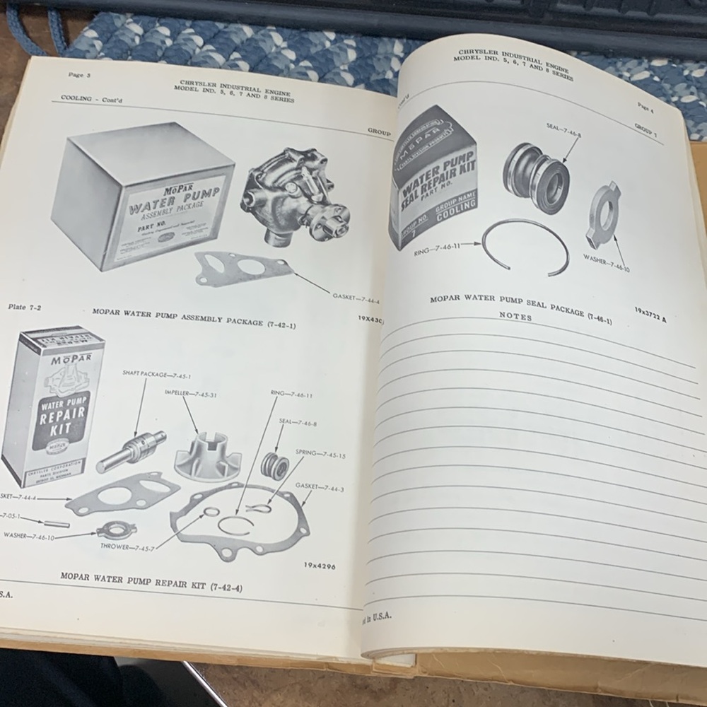 1948 Chrysler Industrial Engines Shop Manual and parts book - Picture 4 of 4